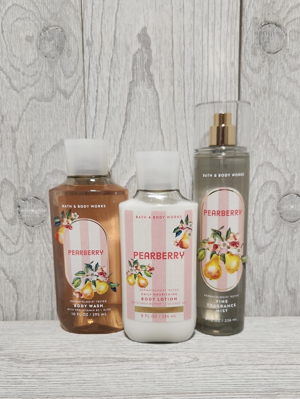 Bath & Body Works Pearberry 3pc Set Wash, Lotion, Mist